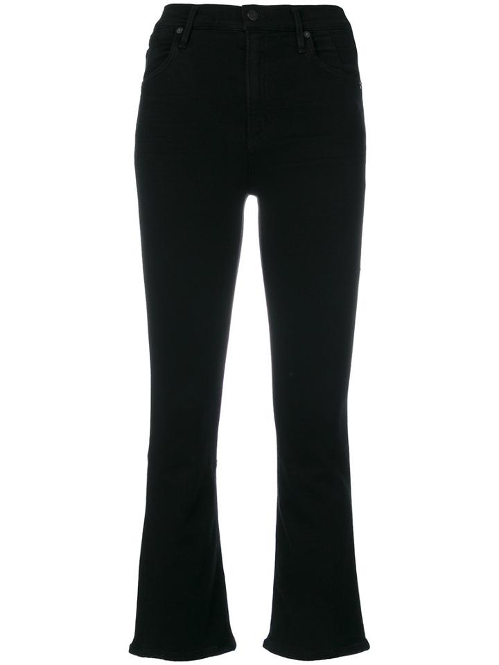 Citizens Of Humanity - Cropped Flared Jeans - Women - Cotton/polyester/polyurethane/rayon - 32, Black, Cotton/polyester/polyurethane/rayon
