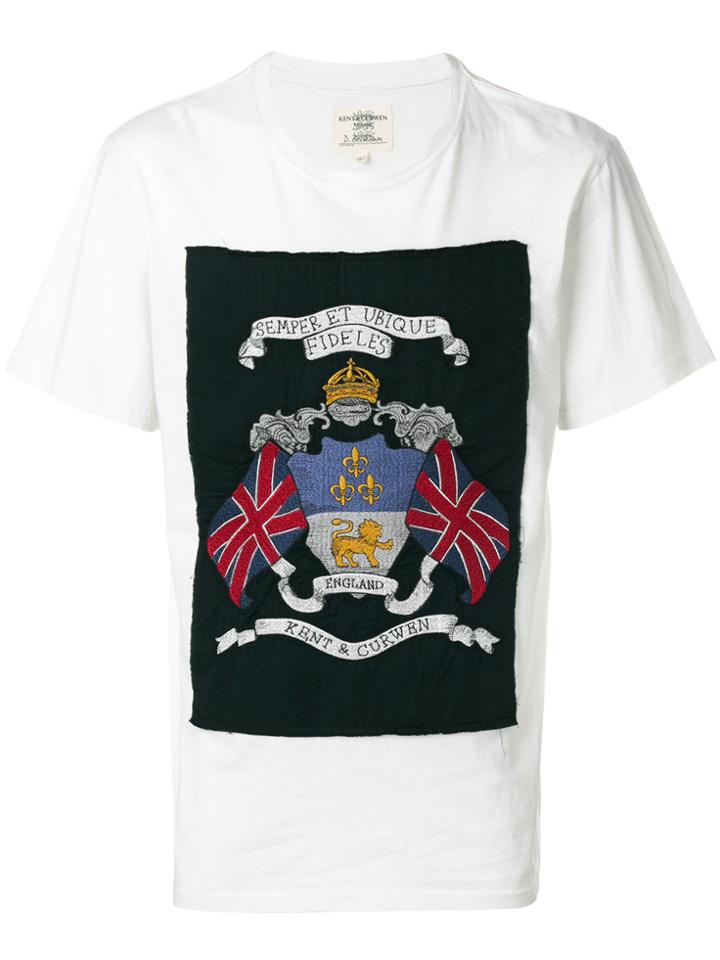 Kent & Curwen Oversized Logo Patch T-shirt - White