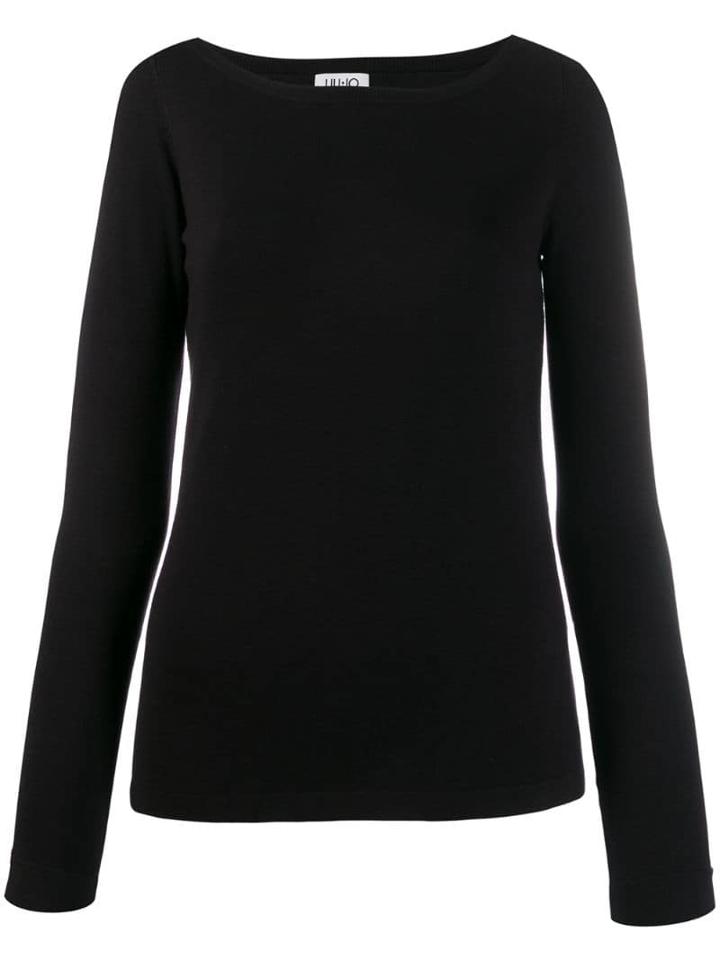 Liu Jo Round Neck Jumper - Black