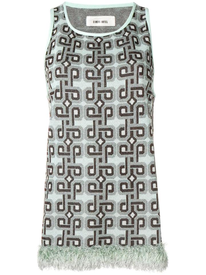 Circus Hotel Geometric Patterned Top - Blue