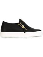 Giuseppe Zanotti Design Eve Slip-on Sneakers, Women's, Size: 40, Black, Leather/rubber