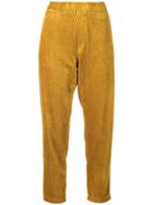 Barena High-waist Cropped Trousers - Yellow & Orange