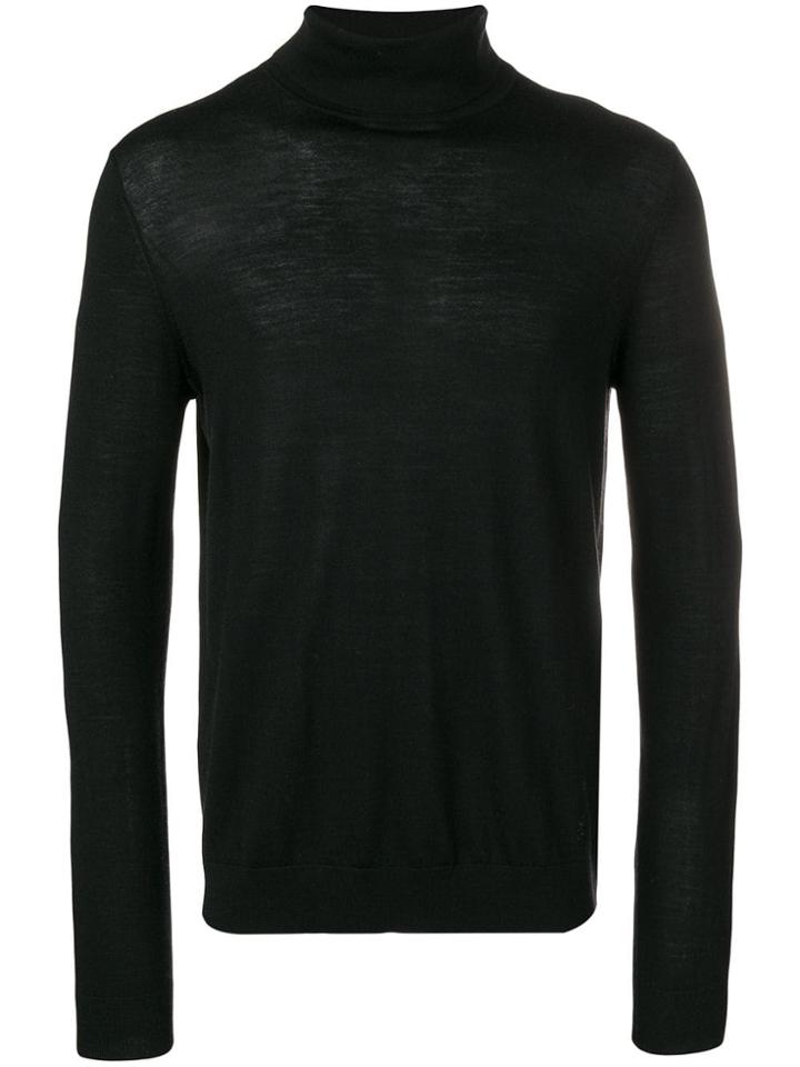 Pringle Of Scotland Fine Knit Turtleneck Sweater - Black