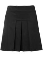 A.p.c. - Pleated A-line Skirt - Women - Cotton/elastodiene/lyocell - 40, Black, Cotton/elastodiene/lyocell