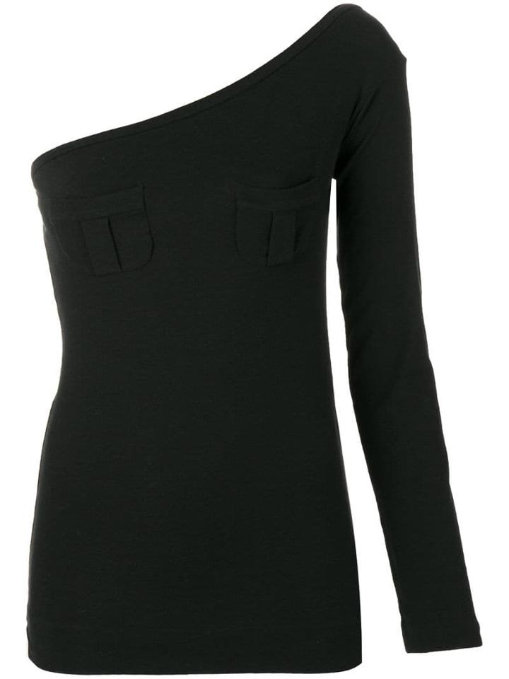 Romeo Gigli Pre-owned Single Sleeve Fitted Blouse - Black