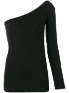 Romeo Gigli Pre-owned Single Sleeve Fitted Blouse - Black