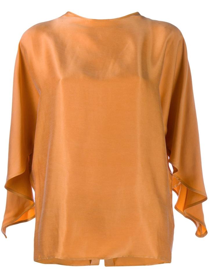 Áeron Adele Button Back Blouse - Orange