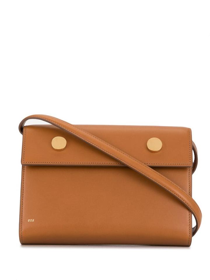 R.s.v.p. Epsom Box Clutch - Brown