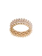 Anita Ko 18kt Yellow Gold Diamond Baguette Double Row Ring