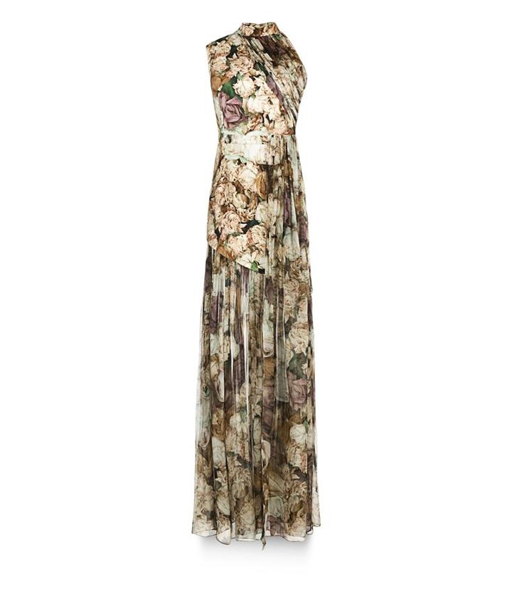 Christopher Kane Rubbish Print Wrap Dress