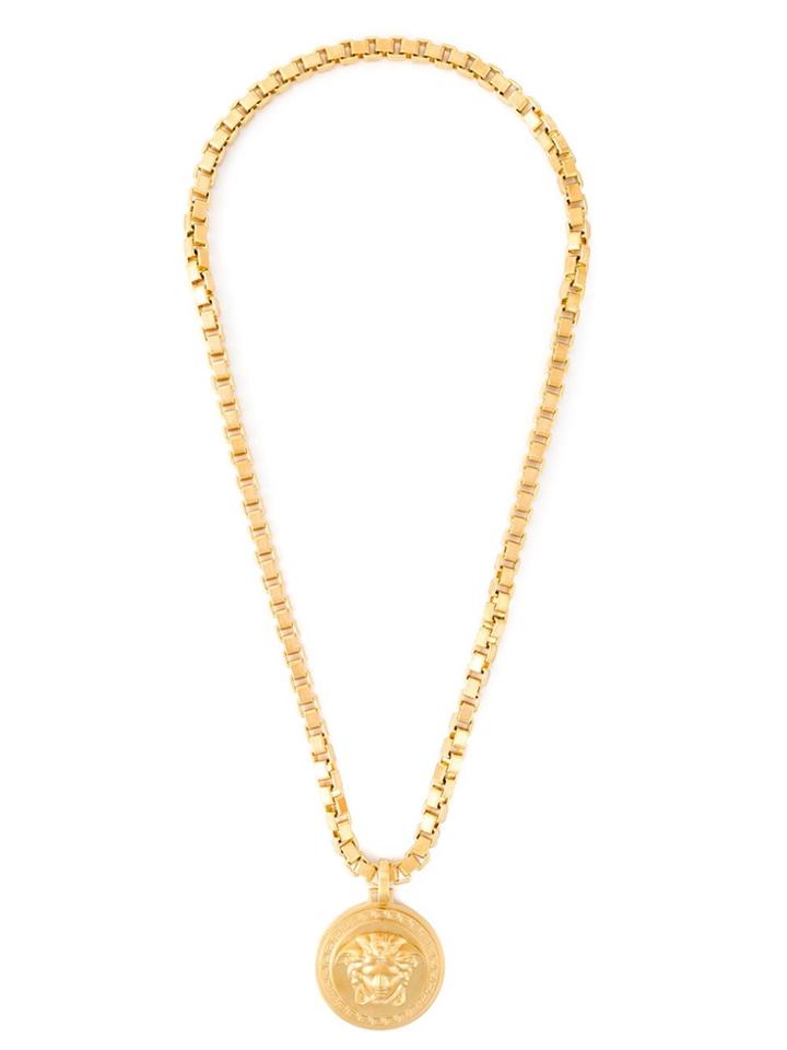 Versace Medusa Pendant Necklace - Metallic
