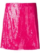 Alberta Ferretti Sequin Mini Skirt - Pink