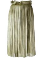 Maria Lucia Hohan 'rose' Midi Skirt, Women's, Size: 36, Green, Silk/nylon/spandex/elastane