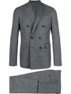 Dsquared2 Napoli Checked Suit - Grey