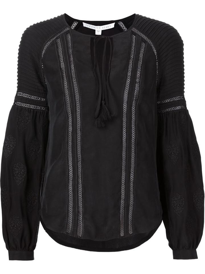 Veronica Beard Crochet Detail Blouse