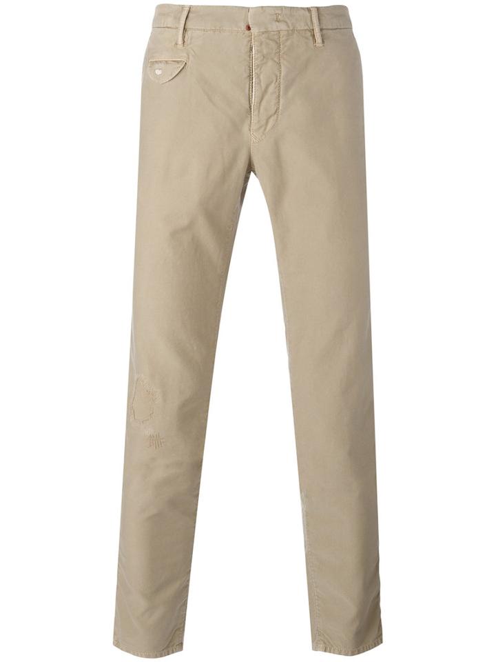 Incotex Skinny Trousers, Men's, Size: 38, Nude/neutrals, Cotton