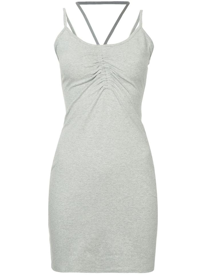T By Alexander Wang Ruched Detail Dress - Grey