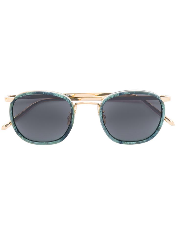 Linda Farrow Floral Frame Sunglasses - Green