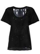 Unravel Project Ripped Detail Top - Black
