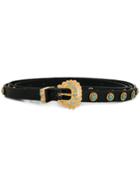 Dodo Bar Or Embellished Buckled Belt - Black