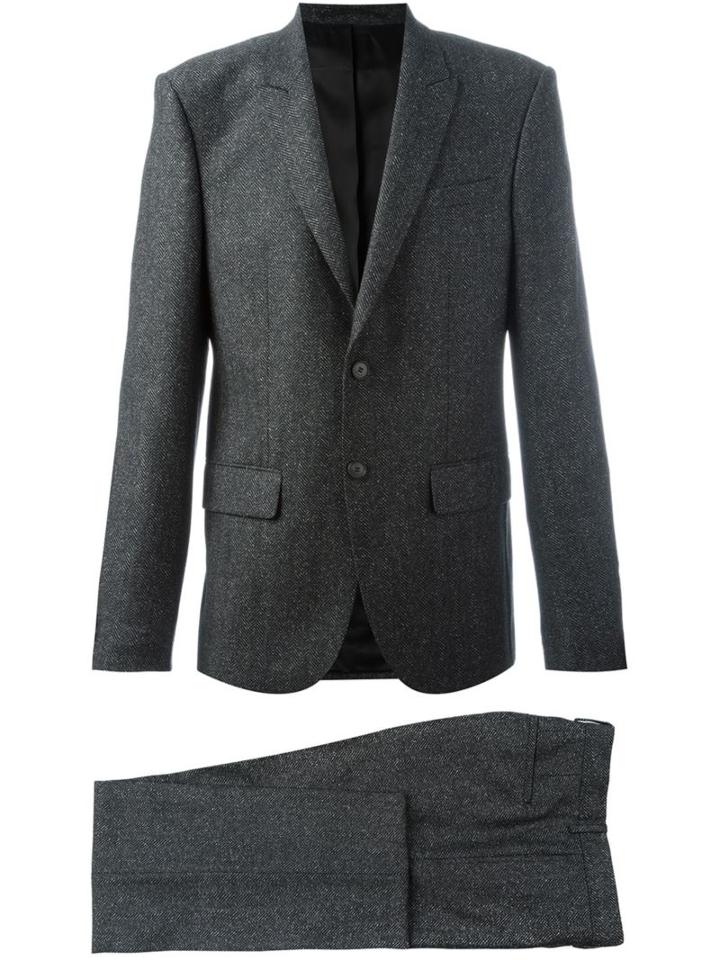 Givenchy Two Piece Suit, Men's, Size: 50, Grey, Silk/acetate/cupro/wool
