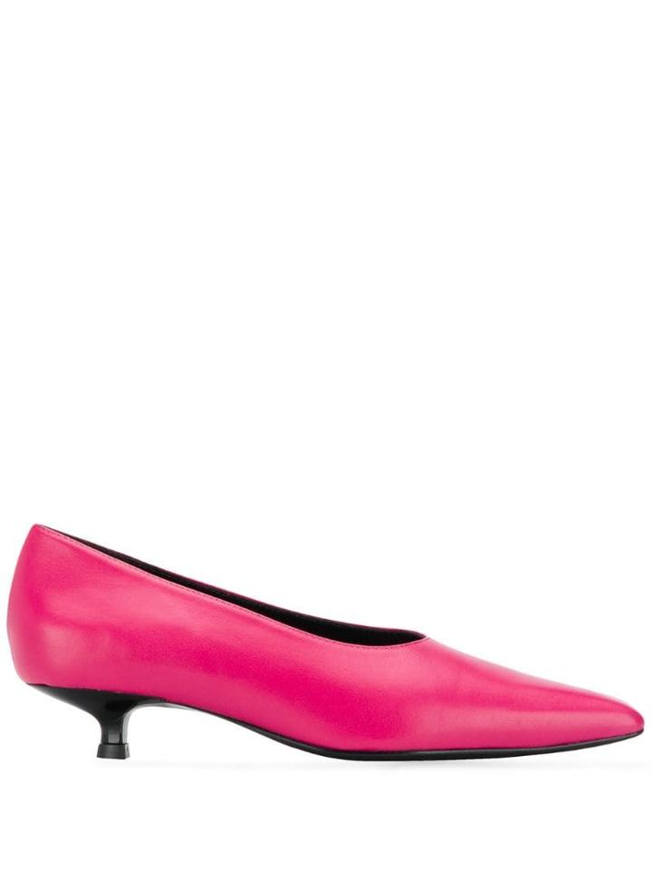 Dorateymur Kitten Heel Pumps - Pink