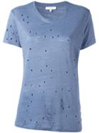 Iro Cut-out Detail T-shirt, Women's, Size: Large, Blue, Linen/flax