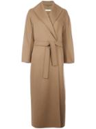 's Max Mara Shawl Lapel Robe Coat, Women's, Size: 36, Brown, Virgin Wool