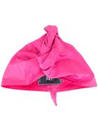 Taller Marmo Ruffle Detail Hair Turban - Purple