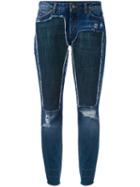 Dolce & Gabbana - Distressed Jeans - Women - Silk/cotton/polyester/glass - 42, Blue, Silk/cotton/polyester/glass