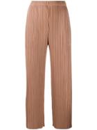 Pleats Please Issey Miyake High-waisted Pleated Trousers - Neutrals