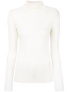 Joseph Fine Knit Roll Neck Jumper - Nude & Neutrals