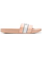 Tommy Hilfiger Logo Print Pool Slides - Pink