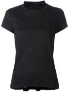Sacai Tribal Lace Panelled T-shirt - Black