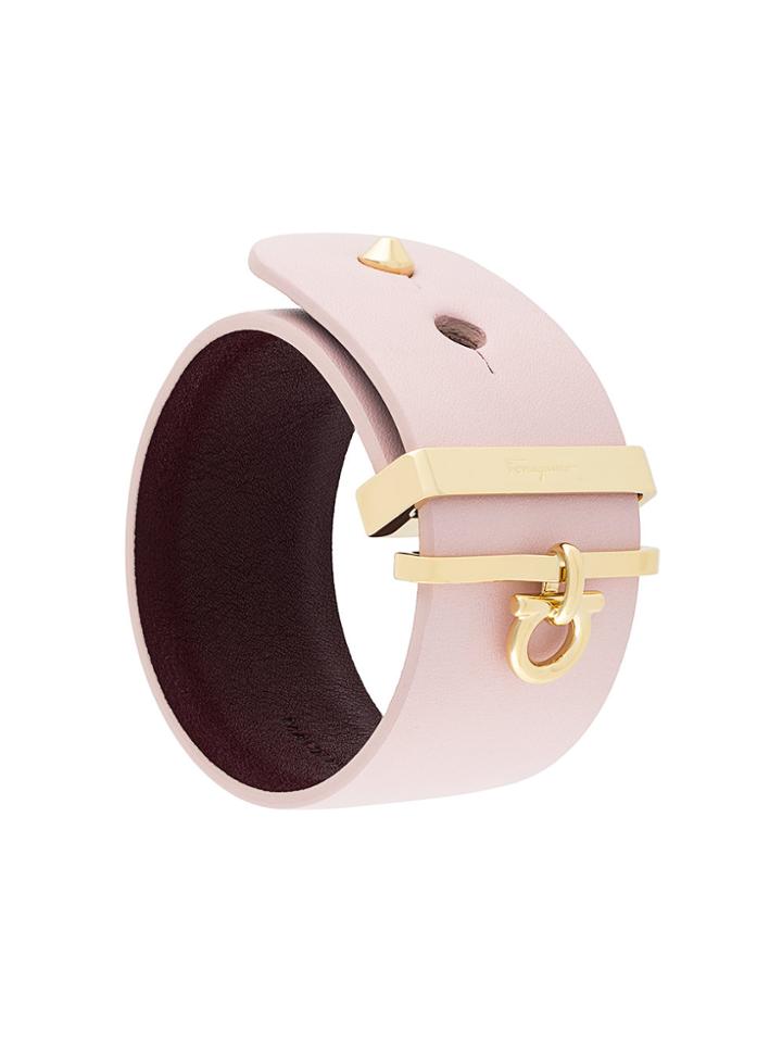 Salvatore Ferragamo Gancini Cuff Bracelet - Pink & Purple