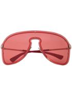 Versace Eyewear Aviator Mask Sunglasses - Red