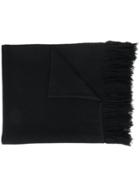 Isabel Marant Cashmere Oversized Blanket Scarf - Black