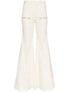 Chloé Zipped Flared Jeans - White