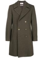 Paltò Classic Double-breasted Coat - Green