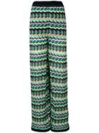 M Missoni Zig-zag Knit Trousers - Multicolour