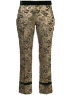 Lanvin Jacquard Cropped Trousers - Metallic
