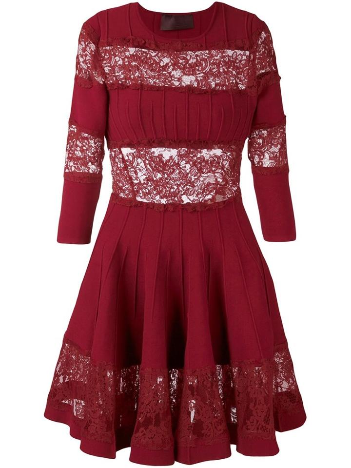 Philipp Plein 'waiting For' Dress, Women's, Size: Large, Red, Merino