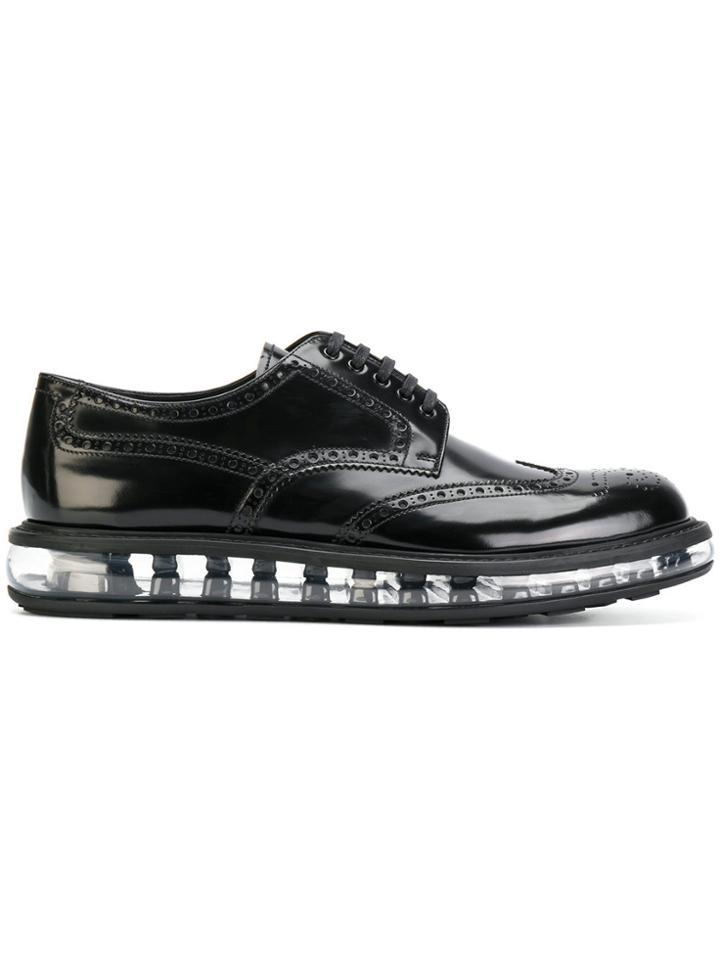 Prada Allacciate Brogues - Black