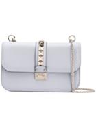 Garavani Glam Lock Shoulder Bag - Women - Leather - One Size, Grey, Leather, Valentino