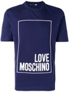 Love Moschino Front Logo Printed T-shirt - Blue