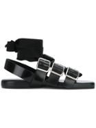 Jil Sander Ankle-wrap Buckled Sandals - Black