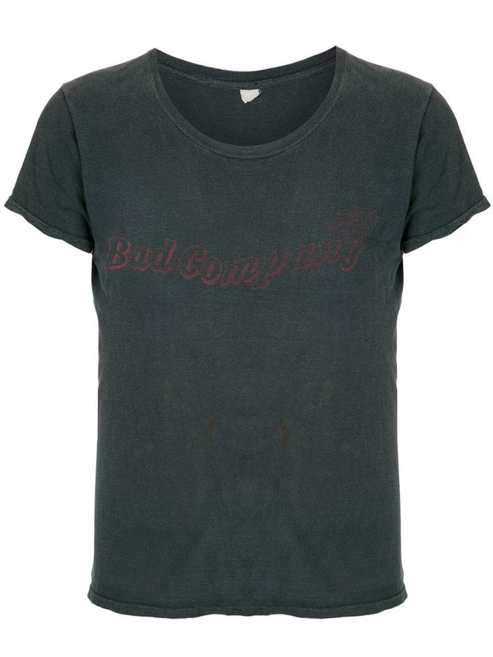 Fake Alpha Vintage 1970's Bad Company Print T-shirt - Black