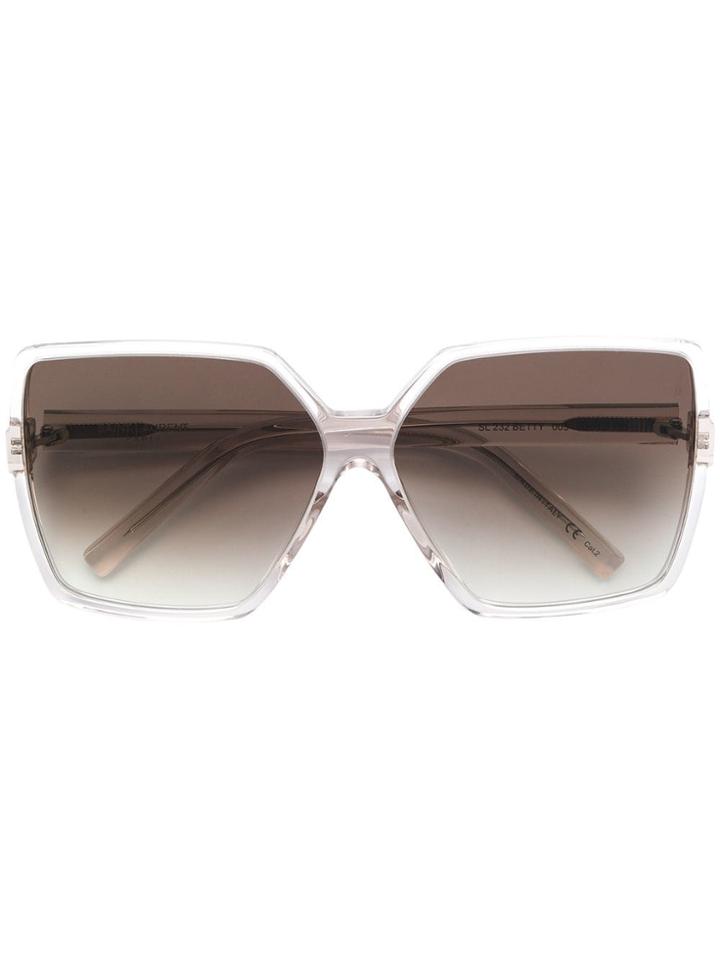 Saint Laurent Eyewear Betty Oversized Sunglasses - White