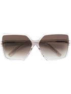 Saint Laurent Eyewear Betty Oversized Sunglasses - White