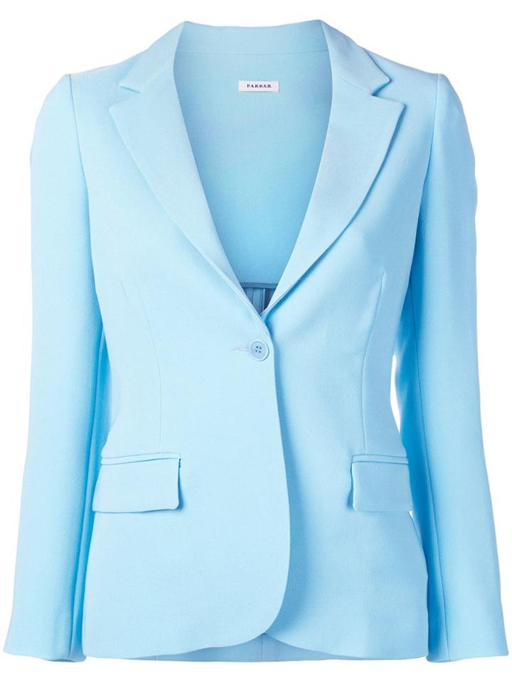 P.a.r.o.s.h. Poloxy Fitted Blazer - Blue